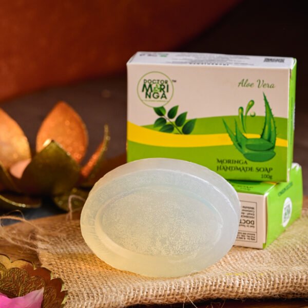 MORINGA HANDMADE ALOE VERA SOAP (BATHING)